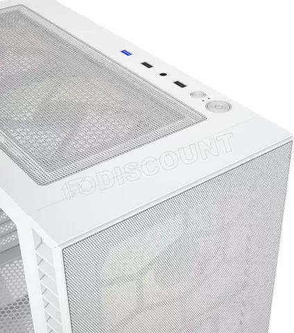 Photo de Boitier Moyen Tour ATX XYZ AIRONE 100-X MESH RGB avec panneau vitré (Blanc)