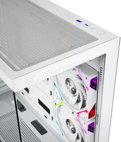 Photo de Boitier Moyen Tour ATX XYZ Aurorax 100 Pro RGB avec panneau vitré (Blanc)