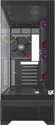Photo de Boitier Moyen Tour ATX XYZ Aurorax 100 Pro RGB avec panneau vitré (Noir)
