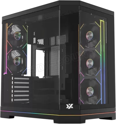 Photo de Boitier Moyen Tour ATX XYZ Neutron X RGB avec panneaux vitrés (Noir)