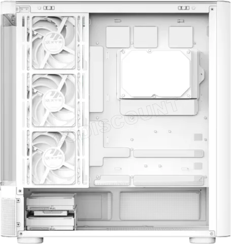 Photo de Boitier Moyen Tour ATX XYZ Quantum Pro RGB avec panneaux vitrés (Blanc)