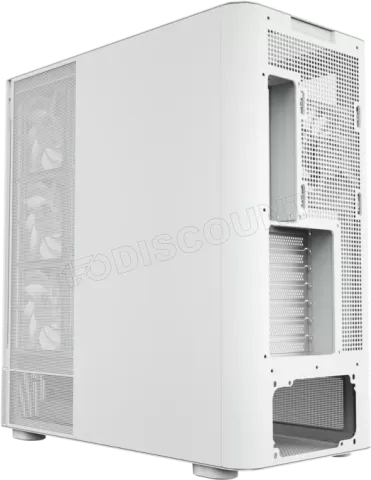 Photo de Boitier Moyen Tour ATX XYZ Quantum RGB avec panneaux vitrés (Blanc)