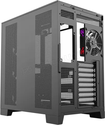 Photo de Boitier Moyen Tour ATX XYZ Tesseract RGB avec panneaux vitrés (Noir)