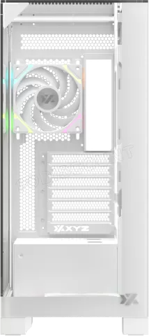 Photo de Boitier Moyen Tour ATX XYZ Trifecta Hydrotemp RGB avec panneaux vitrés (Blanc) avec Watercooling