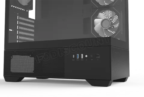 Photo de Boitier Moyen Tour ATX Zalman Chronix v2 avec panneaux vitrés (Noir)