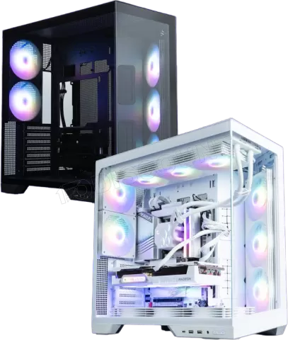 Photo de Boitier Moyen Tour ATX Zalman D50 RGB avec panneaux vitrés (Noir)