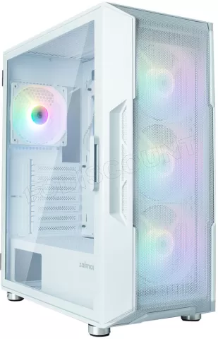Photo de Boitier Moyen Tour ATX Zalman I3 Neo RGB avec panneau vitré (Blanc)