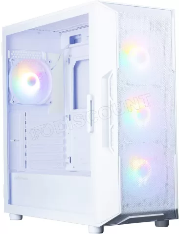 Photo de Boitier Moyen Tour ATX Zalman I3 Neo V2 RGB avec panneau vitré (Blanc)