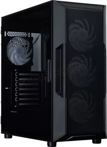 Photo de Boitier Moyen Tour ATX Zalman I3 Neo V2 RGB avec panneau vitré (Noir)