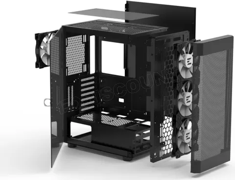 Photo de Boitier Moyen Tour ATX Zalman I4 RGB avec panneau vitré (Noir)
