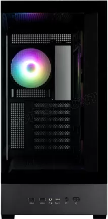 Photo de Boitier Moyen Tour ATX Zalman P40 DS RGB avec panneaux vitrés (Noir)
