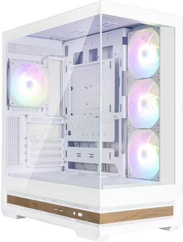 Photo de Boitier Moyen Tour ATX Zalman P40 Namu RGB avec panneaux vitrés (Blanc)