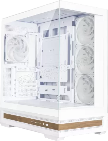 Photo de Boitier Moyen Tour ATX Zalman P40 Namu RGB avec panneaux vitrés (Blanc)