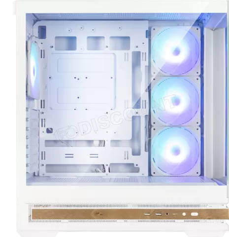 Photo de Boitier Moyen Tour ATX Zalman P40 Namu RGB avec panneaux vitrés (Blanc)