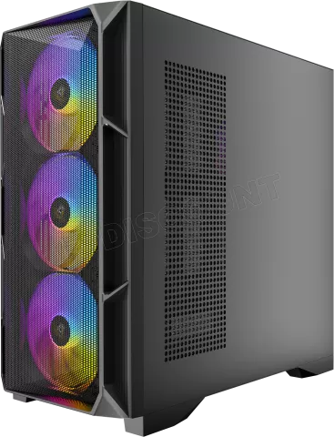 Photo de Boitier Moyen Tour E-ATX Antec AX1000 RGB avec panneau vitré (Noir)