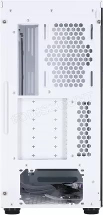 Photo de Boitier Moyen Tour E-ATX Cooler Master MasterBox 600 Lite avec panneau vitré (Blanc)