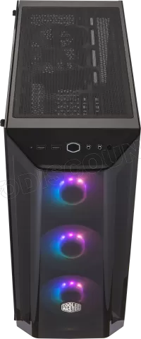 Photo de Boitier Moyen Tour E-ATX Cooler Master MasterBox MB520-A RGB avec panneau vitré (Noir)