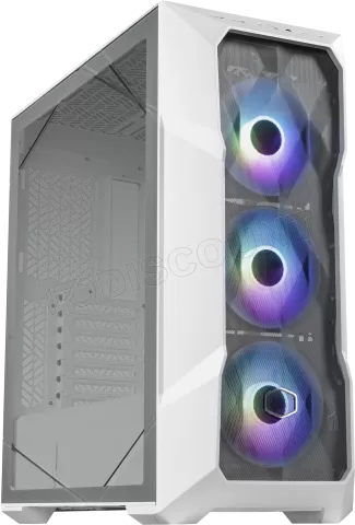 Photo de Boitier Moyen Tour E-ATX Cooler Master MasterBox TD500 Mesh V2 RGB avec panneau vitré (Blanc)