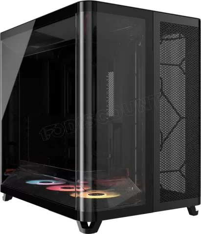Photo de Boitier Moyen Tour E-ATX Corsair Air 5400 RS-R RGB avec panneaux vitrés (Noir)
