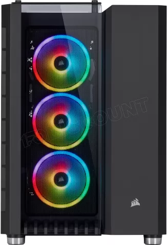 Photo de Boitier Moyen Tour E-ATX Corsair Crystal 680X RGB avec panneaux vitrés (Noir)