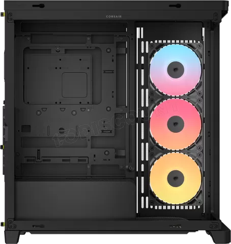 Photo de Boitier Moyen Tour E-ATX Corsair Frame 4500X LX-R iCue Link Panoramic RGB avec panneaux vitrés (Noir)