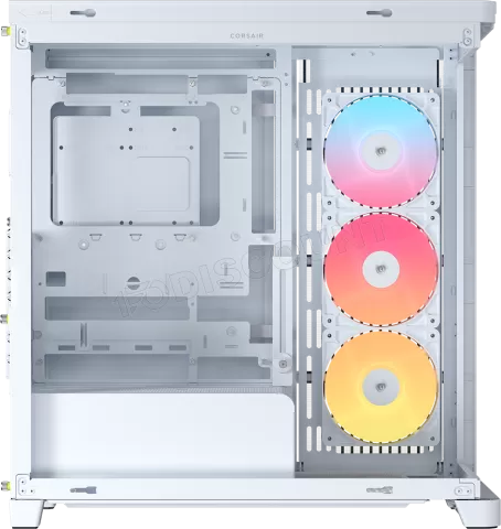 Photo de Boitier Moyen Tour E-ATX Corsair Frame 4500X RS-R Panoramic RGB avec panneaux vitrés (Blanc)
