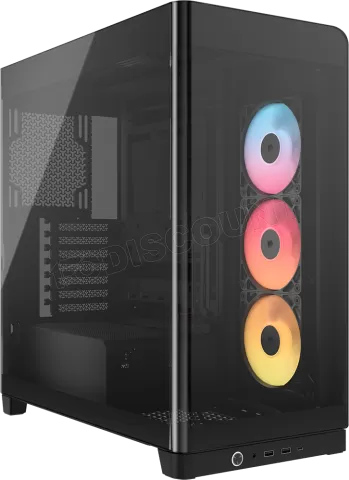 Photo de Boitier Moyen Tour E-ATX Corsair Frame 4500X RS-R Panoramic RGB avec panneaux vitrés (Noir)