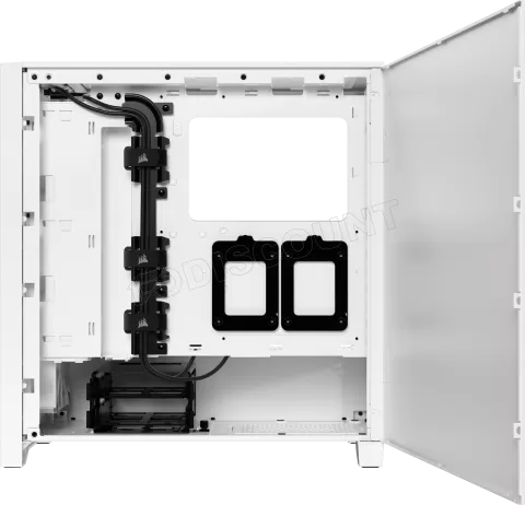 Photo de Boitier Moyen Tour E-ATX Corsair iCue 4000D Airflow RGB avec panneaux vitrés (Blanc)