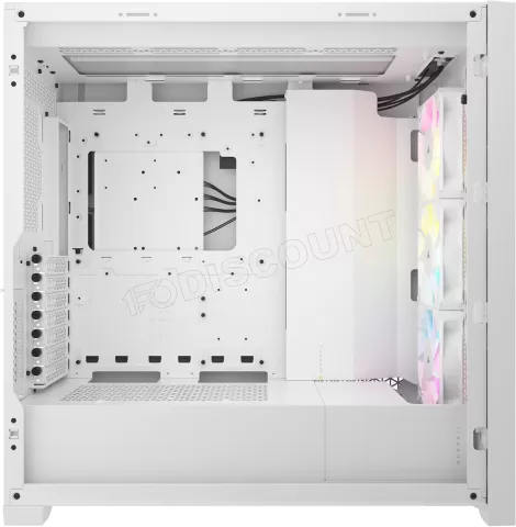 Photo de Boitier Moyen Tour E-ATX Corsair iCue 5000D Airflow RGB avec panneau vitré (Blanc)