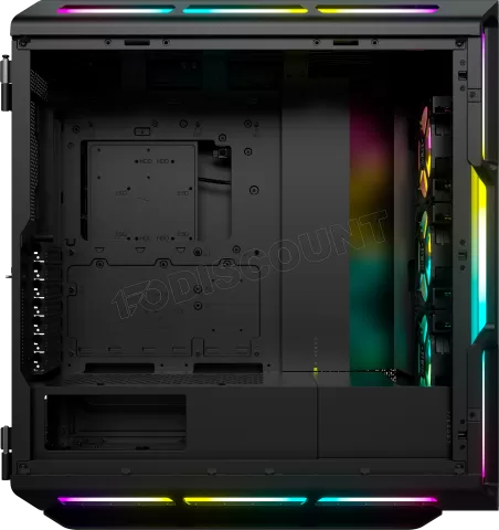 Photo de Boitier Moyen Tour E-ATX Corsair iCue 5000T RGB avec panneaux vitrés (Noir)