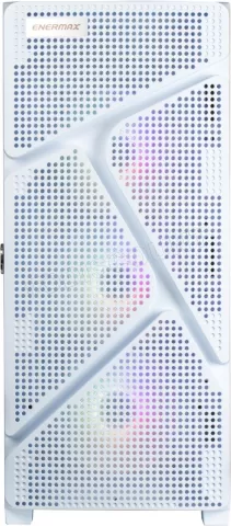 Photo de Boitier Moyen Tour E-ATX Enermax MarbleShell MS31 RGB avec panneaux vitrés (Blanc)
