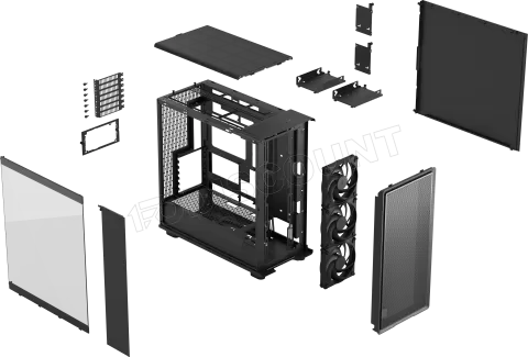 Photo de Boitier Moyen Tour E-ATX Fractal Design Epoch XL avec panneau vitré (Noir)