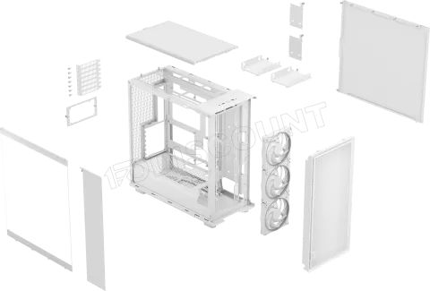 Photo de Boitier Moyen Tour E-ATX Fractal Design Epoch XL RGB avec panneau vitré (Blanc)