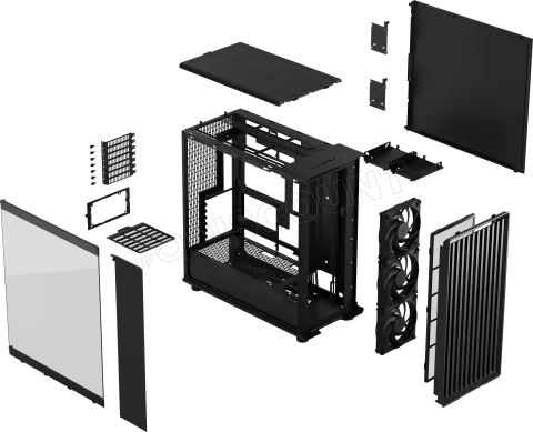 Photo de Boitier Moyen Tour E-ATX Fractal Design North XL Momentum avec panneau vitré (Noir)