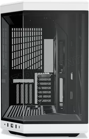 Photo de Boitier Moyen Tour E-ATX Hyte Y70 avec panneaux vitrés (Noir/Blanc)