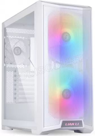 Photo de Boitier Moyen Tour E-ATX Lian-Li Lancool 215 RGB avec panneau vitré (Blanc)