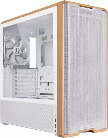 Photo de Boitier Moyen Tour E-ATX Lian-Li Lancool 217 avec panneau vitré (Blanc/Marron)