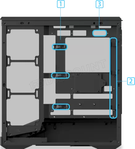 Photo de Boitier Moyen Tour E-ATX Lian Li Vector V100 RGB avec panneaux vitrés (Noir)