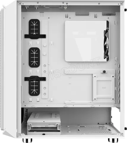 Photo de Boitier Moyen Tour E-ATX Montech Air X RGB avec panneau vitré (Blanc)