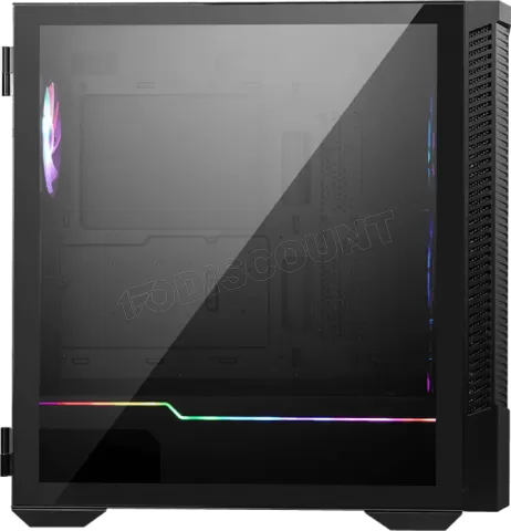 Photo de Boitier Moyen Tour E-ATX MSI MPG Velox 100R RGB avec panneaux vitrés (Noir)