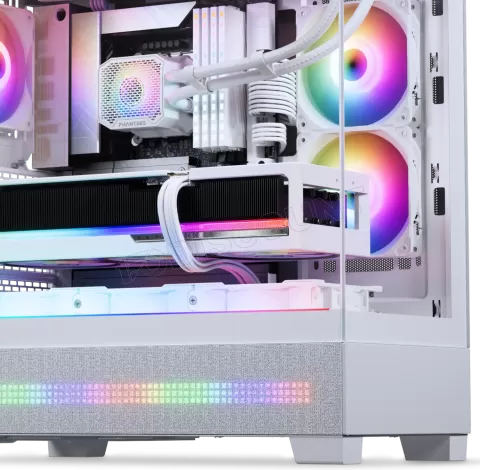 Photo de Boitier Moyen Tour E-ATX Phanteks XT View Matrix RGB avec panneaux vitrés (Blanc)