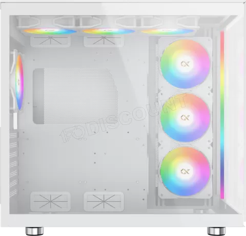 Photo de Boitier Moyen Tour E-ATX Xigmatek Aqua Ultra Air-C RGB avec panneaux vitrés (Blanc)