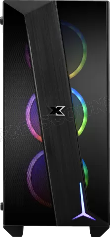 Photo de Boitier Moyen Tour E-ATX Xigmatek Cyclops RGB avec panneaux vitrés (Noir)