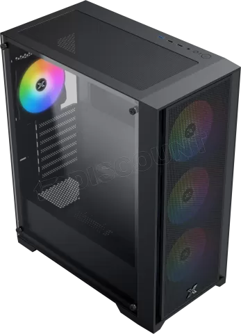 Photo de Boitier Moyen Tour E-ATX Xigmatek Gaming X II RGB avec panneau vitré (Noir)