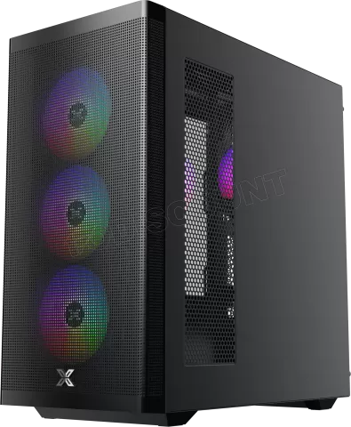 Photo de Boitier Moyen Tour E-ATX Xigmatek Osiris RGB avec panneau vitré (Noir)