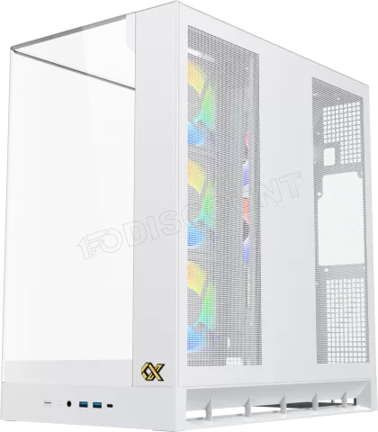 Photo de Boitier Moyen Tour E-ATX Xigmatek Pano II RGB avec panneaux vitrés (Blanc)