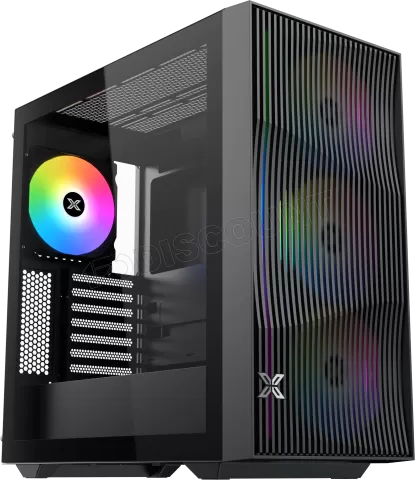 Photo de Boitier Moyen Tour E-ATX Xigmatek Radiance RGB avec panneaux vitrés (Noir)