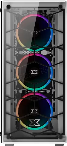 Photo de Boitier Moyen Tour E-ATX Xigmatek Venom X RGB avec panneaux vitrés (Blanc)
