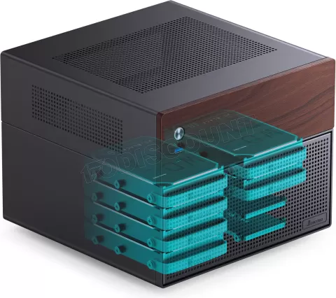 Photo de Boitier NAS Micro-ATX Jonsbo N4 (Noir)