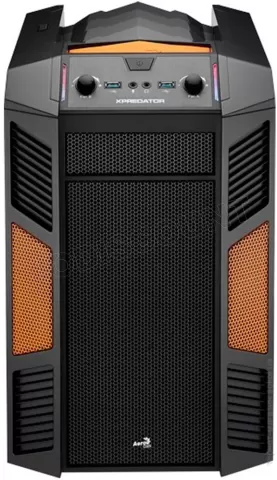 Photo de Boitier Tour Micro ATX AeroCool XPredator Cube (Noir / Orange)